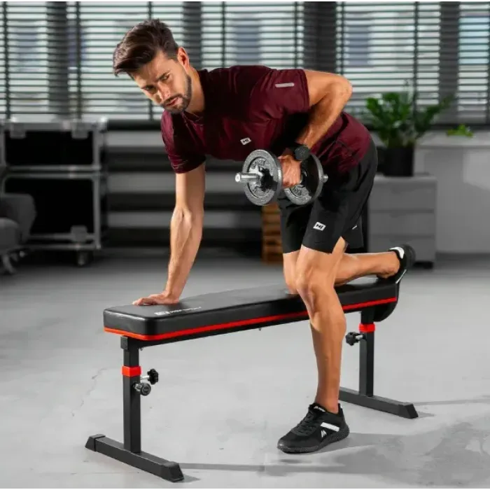 Скамья для жима Hop-Sport HS-1025 Pro горизонтальная регулируемая