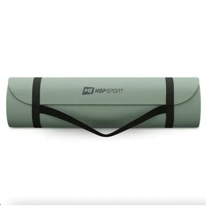 Килимок для йоги Hop-Sport HS-NB010GM NBR 1см оливковий. Йога килимок. Мат для фітнесу