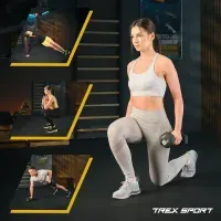 Гантели для фитнеса 2x6 кг TREX Sport TX-060VD неопреновые для дома Черные