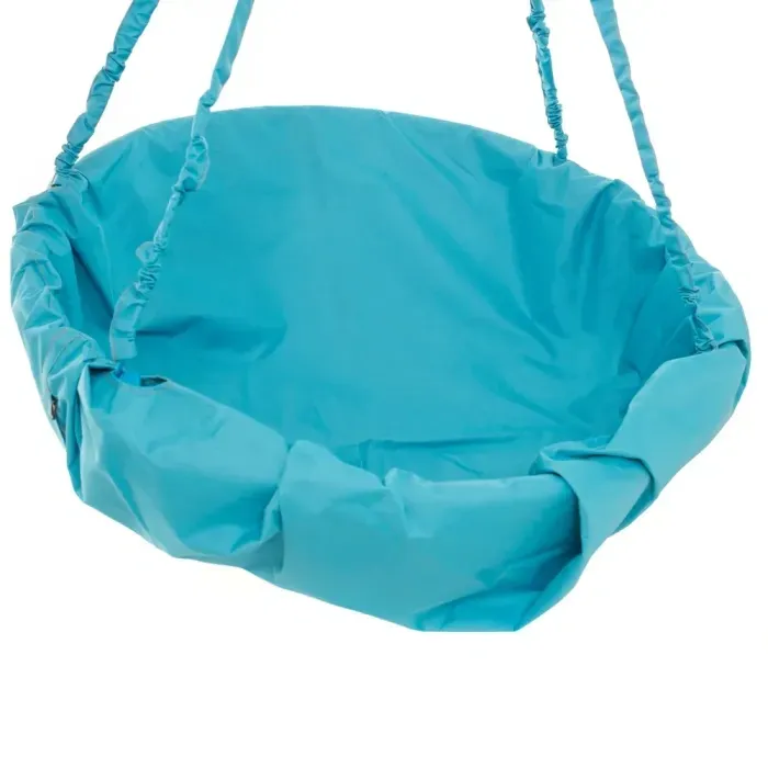 Кресло качели в сад подвесные Kospa без подставки стандарт 200 кг - 96 см Голубой. Кресло-гамак