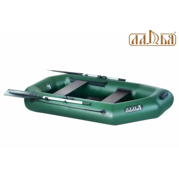 Надувная лодка 2-х местная для рыбалки и отдыха на воде  ЛТ-240АЕСТ со слань-ковриком. Резиновая двухместная