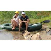 Надувний човен для дорослого + 1 дитина для відпочинку та риболовлі на воді Тура ЛТ-220Д без настилу