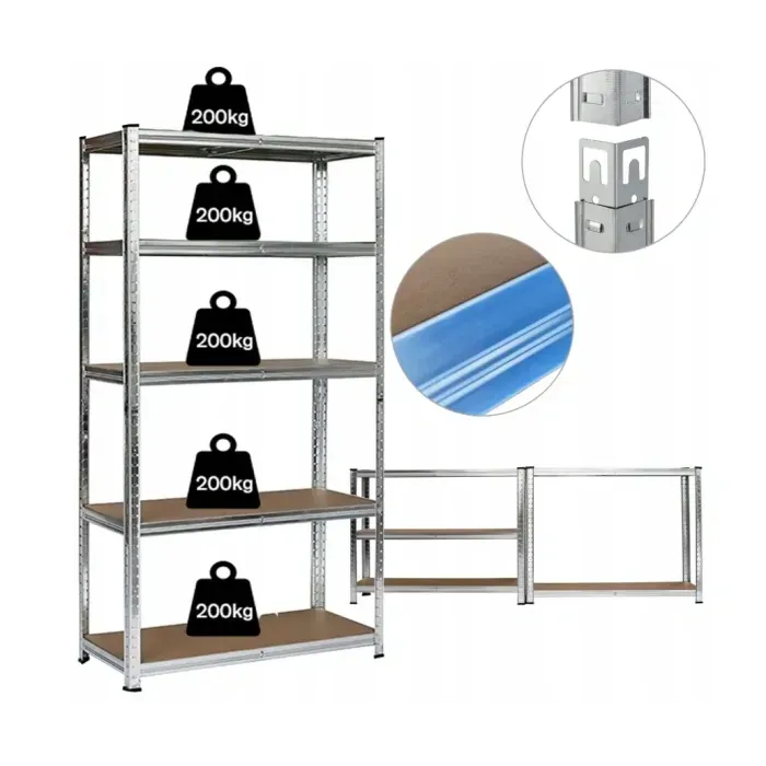 Стеллаж LEOBRO Premium 180x90x40 см (200 кг/полка) 5 полок оцинкованный LB-R106