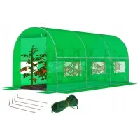 Садова теплиця з вікнами FunFit Garden 10m2 = 400*250*200 (Зелена) (1466)