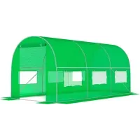 Садова теплиця з вікнами FunFit Garden 10m2 = 400*250*200 (Зелена) (1466)