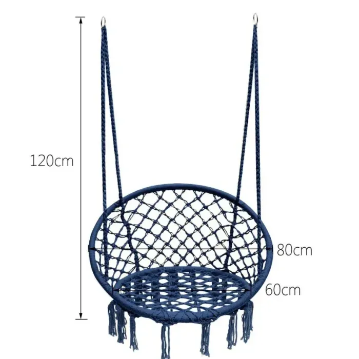 Гойдалка гніздо 110 см плетена FUNFIT Blue (2765)