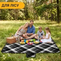 Килимок водонепроникний LEOBRO для пікніка та пляжу XXL 200 x 200 см (LB-1091)
