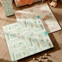 Детский игровой коврик LEOBRO 180x200 см (LB-1038) складной двусторонний XPE: для ползания и игр