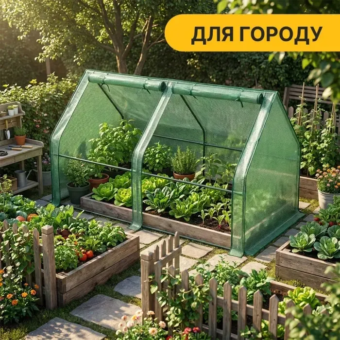 Мини-теплица LEOBRO 180x90x90 см с УФ-фильтром. Парник для рассады
