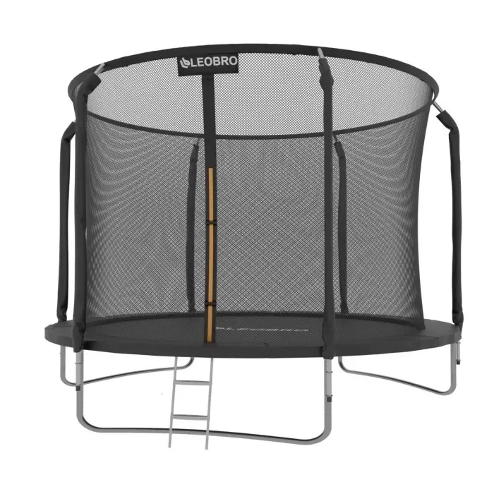 Детский Батут с внутренней защитной сеткой 312 см LEOBRO Premium 10FT Черный. Нагрузка до 150 кг