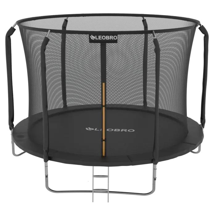 Детский Батут с внутренней защитной сеткой 312 см LEOBRO Premium 10FT Черный. Нагрузка до 150 кг