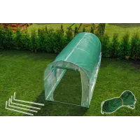 Садова теплиця з вікнами 6 m2. FunFit Garden 3*2*2 м. Зелена. Парник для городу. Плівкою з УФ-фільтром