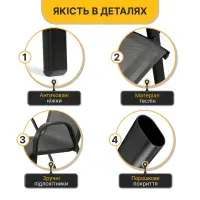 Комплект садових меблів LEOBRO Comfort 4 крісла + круглий столик (LB-1052-51)