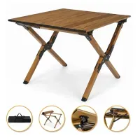 Розкладний туристичний стіл LEOBRO Camp Wood M (LB-1065)