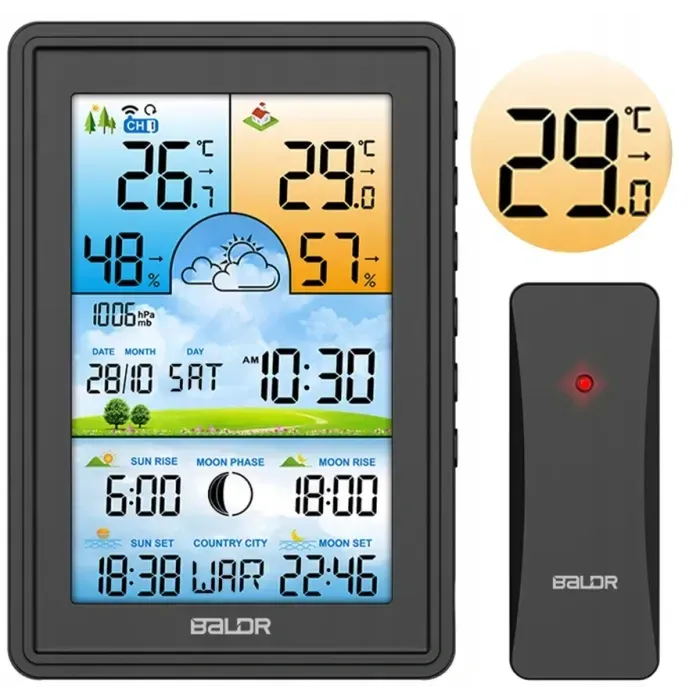 Метеостанція BERDSEN BD-906 Black (390600)