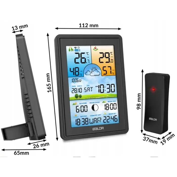 Метеостанція BERDSEN BD-906 Black (390600)