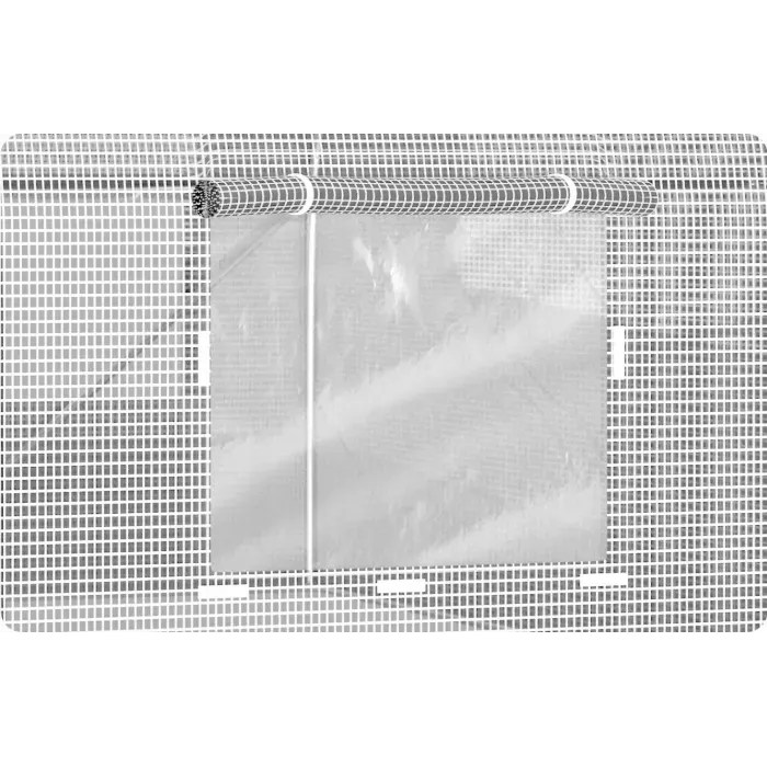 Садова теплиця з вікнами Plonos 7m2 Біла = 350х200х200 см (4971-A)