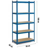 Стелаж Humberg Blue 180 x 90 x 40 см (HR-848)