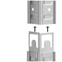 Набор из 2-х стеллажей LEOBRO Premium 150x140x30 см, 175кг/полка, 5 полок, для гаража, склада
