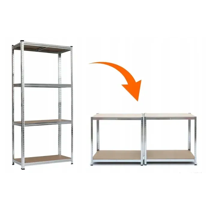 Стеллаж LEOBRO Premium 180x90x40 см, 175 кг/полка, 4 полки LB-R102 - для гаража, склада