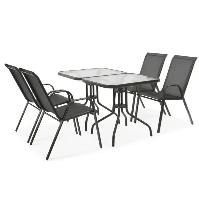 Комплект садових меблів LEOBRO Comfort Plus 4 крісла + 2 прямокутнх столика (LB-1053-2)