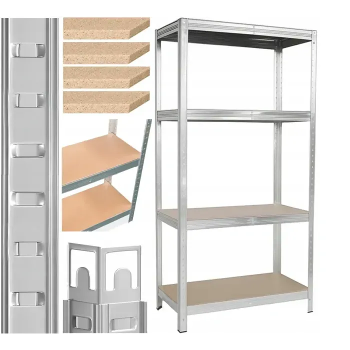 Стеллаж LEOBRO Premium 150x70x30 см (150 кг/полка) 4 полки LB-R109 - металлический, для дома/склада