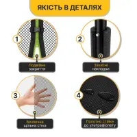 Батут LEOBRO Premium Pro 312 см (10FT) с внутренней защитной сеткой, усиленная рама, оцинкованный, зеленый