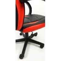 Кресло компьютерное офисное 7F RACER EVO на колесиках с откидной спинкой из экокожи Красное