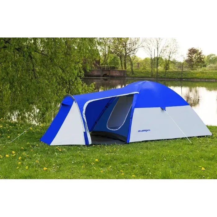 Туристическая палатка для отдыха 3-х местная Presto Acamper MONSUN 3 PRO - 3500мм. Н2О - 3,4 кг. с тамбуром