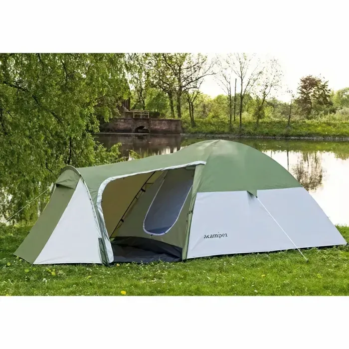 Палатка туристическая для отдыха 3-х местная Presto Acamper MONSUN 3 PRO - 3500мм. Н2О - 3,4 кг.