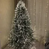 Гірлянда "Конський хвіст" 2.4м 460 LED Біла (білий провід) - Світлодіодна новорічна гірлянда