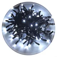Гирлянда LED 18м (300 LED) Белый свет IP44, уличная/внутренняя, 5 режимов, черный кабель