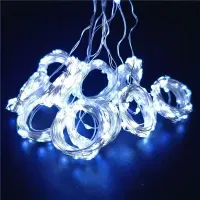 Гірлянда Штора Роса 2x2м Біла 200 LED: Світлодіодна для дому, декор, IP44, 7 режимів