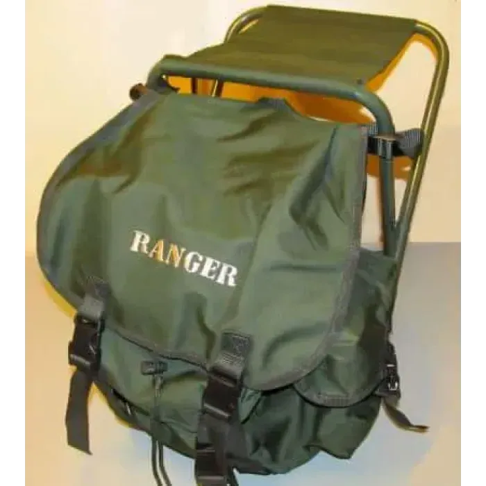 Складний стілець із рюкзаком Ranger RBagPlus темно-зелений, навантаження 120 кг
