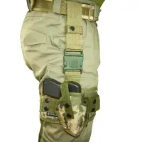 Кобура на бедро для ПМ материал кордура Kirasa пиксель,для безопасного и удобного ношения оружия.
