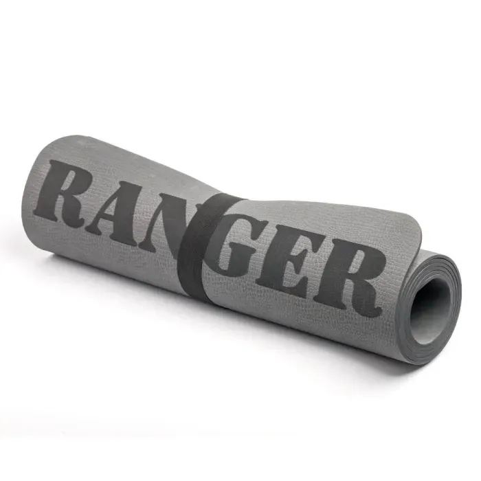 Каремат Ranger EVA 200x60 сірий (5мм) для туризму та спорту, піна XPE, логотип