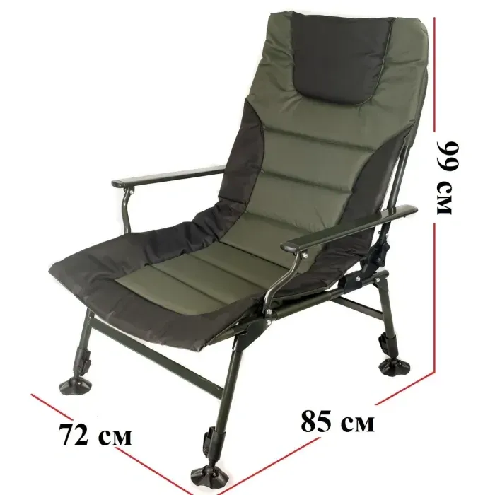Карповое кресло Ranger Wide Carp SL-105 (RA 2226) - широкое рыболовное кресло, раскладушка для рыбалки 160 кг
