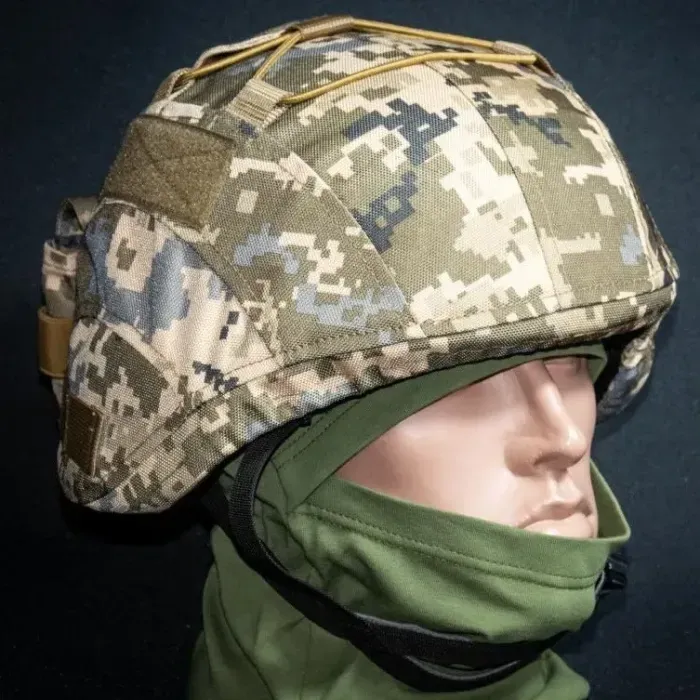 Кавер на шлем Kirasa VIPER A5 пиксель S-M Cordura 1000D (защитный чехол, тактическая маскировка)