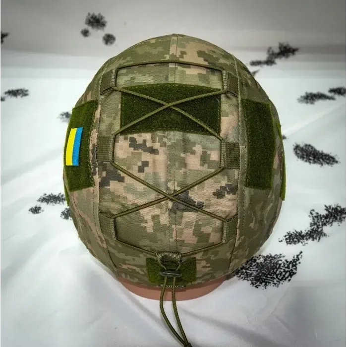 Кавер на шлем Kirasa Ballistic Helmet KC-HM001 пиксель S-M (Cordura 1000D, защита, маскировка)
