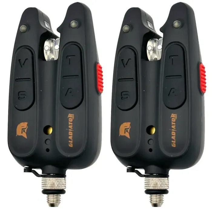 Набор сигнализаторов поклевки GLADIATOR RF1118 4+1 Black с пейджером, 150м, 4 сигнализатора