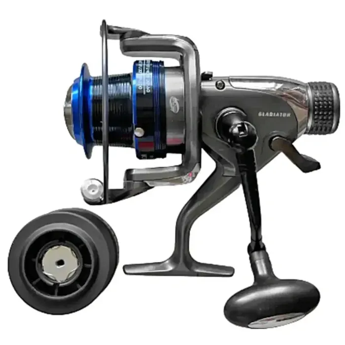 Котушка Gladiator Roby 6000 з байтраннером (5+1) для фідера та донної риболовлі, 2 шпулі
