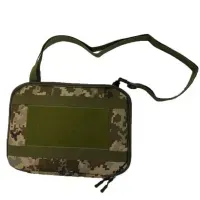 Сумка для планшета 13" Cordura 1000D Пиксель Тактическая (крепление MOLLE, Velcro)