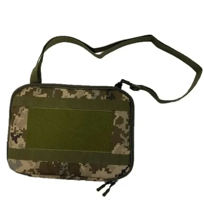 Сумка для планшета 13" Cordura 1000D Пиксель Тактическая (крепление MOLLE, Velcro)