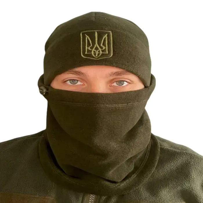 Шапка флісова герб Ranger олива 58-61 (RA89531)