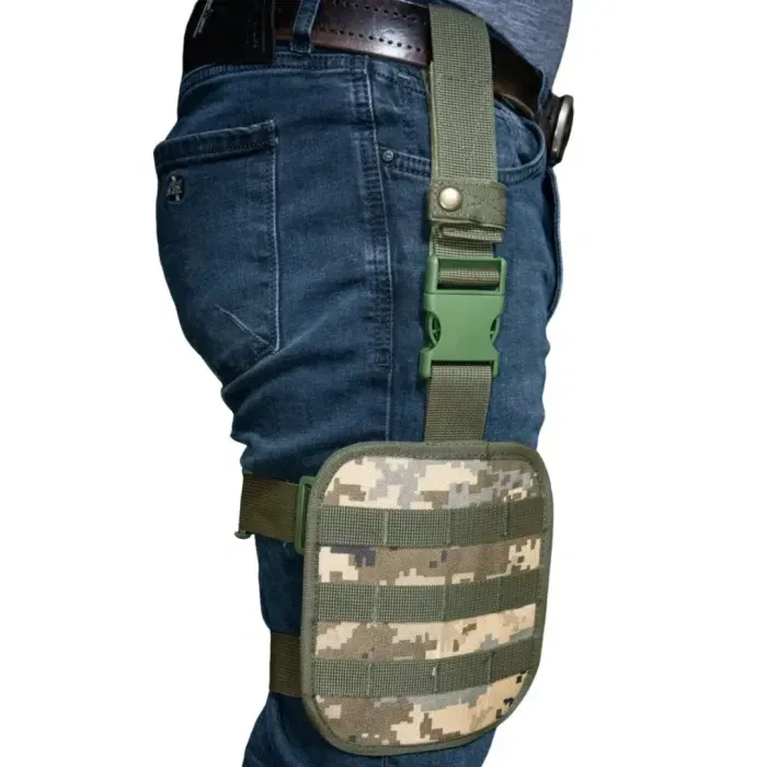 Тактическая платформа на бедро Cordura Kirasa Пиксель (Molle, для ног) KI284