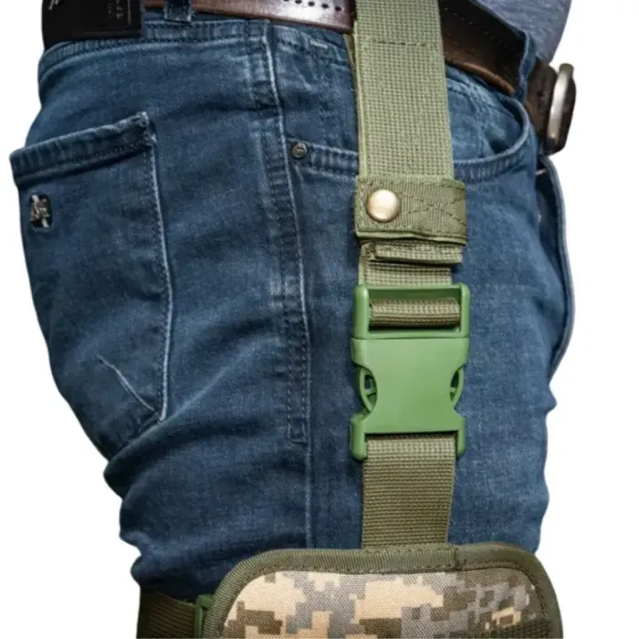 Тактическая платформа на бедро Cordura Kirasa Пиксель (Molle, для ног) KI284