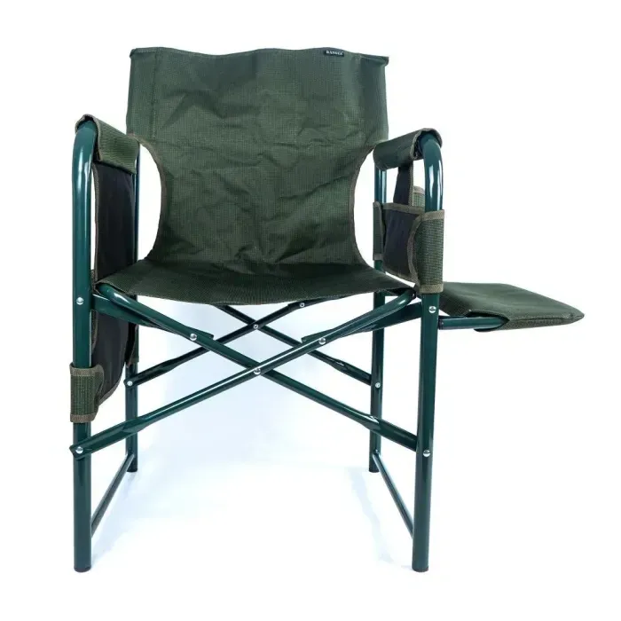 Кресло Ranger Guard Lite (зеленое) складное для отдыха: рыбалка, пикник, с подлокотником и столиком