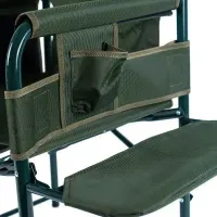 Кресло Ranger Guard Lite (зеленое) складное для отдыха: рыбалка, пикник, с подлокотником и столиком
