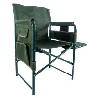 Кресло Ranger Guard Lite (зеленое) складное для отдыха: рыбалка, пикник, с подлокотником и столиком