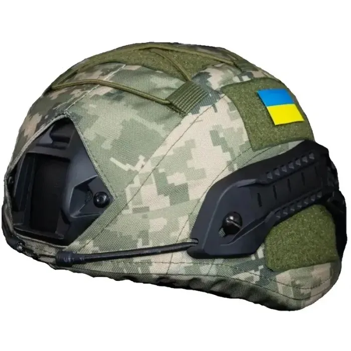 Кавер на шолом "Вухатий" Kirasa піксель Cordura 1000D розмір L (KI600) - Захисний чохол